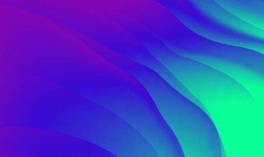 Soyut yeşil pembe renkler gradyan neon ışıklar dalga çizgileri grafik desen arkaplan.