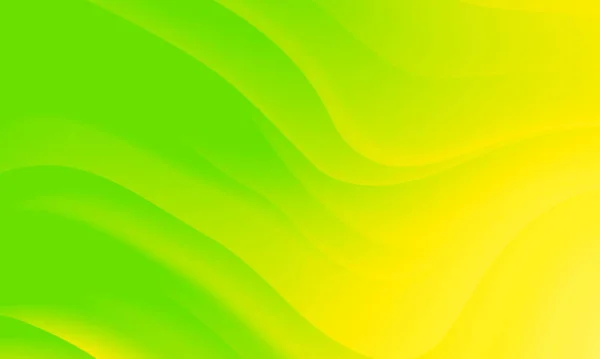 波線のグラフィックデザインのテクスチャの背景と抽象的な緑の黄色の色グラデーション 食の健康的なライフスタイルのコンセプト — ストック写真