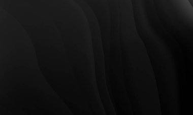 Dalga çizgileri desen arkaplanı olan soyut siyah gri renk gradyanı. Modern tasarım iş konsepti için kullan.