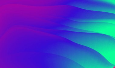 Soyut yeşil pembe renkler gradyan neon ışıklar dalga çizgileri grafik desen arkaplan.