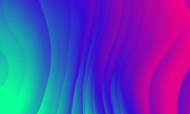 Soyut yeşil pembe renkler gradyan neon ışıklar dalga çizgileri grafik desen arkaplan.