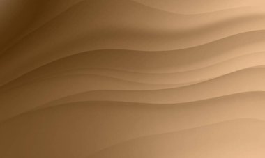 Dalga çizgileri grafik tasarım arkaplanı olan soyut kahverengi renk gradyanı. Kozmetik sağlıklı yaşam tarzı kavramı için kullan.