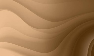 Dalga çizgileri grafik tasarım arkaplanı olan soyut kahverengi renk gradyanı. Kozmetik sağlıklı yaşam tarzı kavramı için kullan.