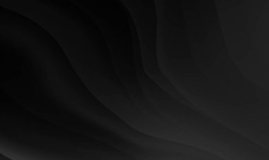 Dalga çizgileri desen arkaplanı olan soyut siyah gri renk gradyanı. Modern tasarım iş konsepti için kullan.