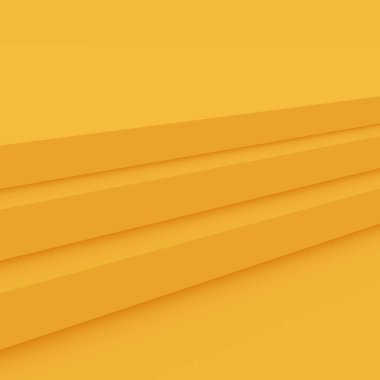 3D sarı podyum sahnesi stüdyo arkaplanı çok az. Soyut 3d geometrik şekil çizimi. Yaz tatili ürünleri için görüntü.