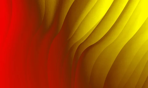 概要赤オレンジ黄色グラデーションネオンライト波線グラフィックデザインテクスチャ背景 — ストック写真