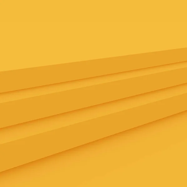 3D黄色のステージ表彰台シーン最小限のスタジオの背景 概要3D形状オブジェクトイラストレンダリング 夏休み商品の展示 — ストック写真