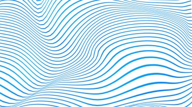 Soyut mavi beyaz çizgiler dalga deseni arkaplanı. Moda kozmetik yaz tatili iş konseptini grafik tasarımı için kullan.