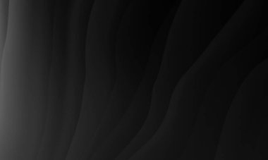 Dalga çizgileri desen arkaplanı olan soyut siyah gri renk gradyanı. Modern tasarım iş konsepti için kullan.