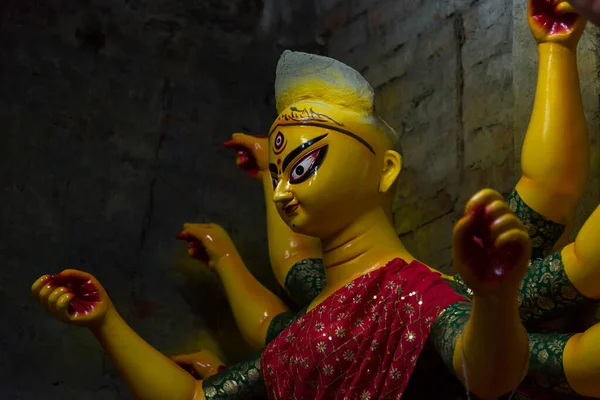 Seçici Odaklı Tanrıça Durga Idolü — Stok fotoğraf