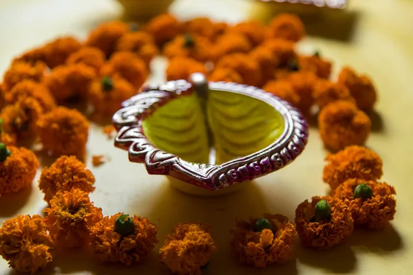 Fondo Del Festival Diwali Primer Plano Enfoque Selectivo —  Fotos de Stock