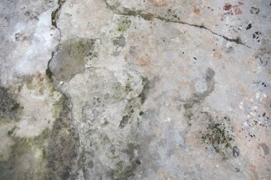 Eski beton zemin. Yukarıdan görüntüle.