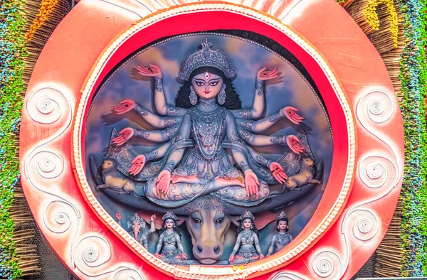 Shakti Supremo Maa Durga Adorado Mayor Devoción Religión Hindú —  Fotos de Stock