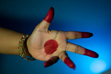 Bharatanatyam dansının mudras veya jestleri