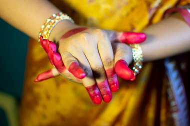 Bharatanatyam dansının mudras veya jestleri