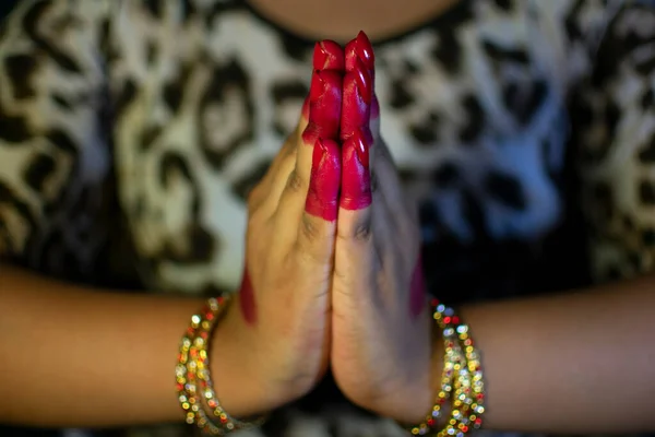 Mudra Gesti Danza Bharatanatyam — Foto Stock