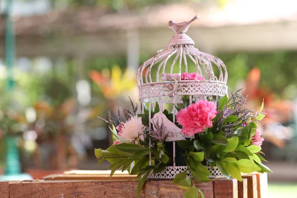 Una Decoración Floral Puede Hacer Que Decoración Boda Vea Súper — Foto de Stock