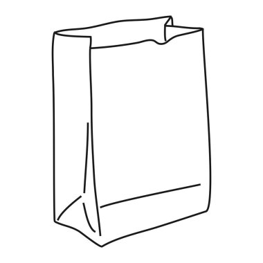 Kağıt torba logo vektör eko paketleme