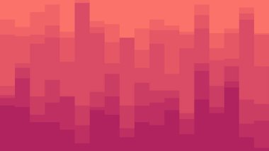 Açık kırmızı arka plan dikdörtgenleri ve kareler. Style Patchwork ve Yorgan. Dikdörtgen şekilleriyle tekrarlanan rutin.