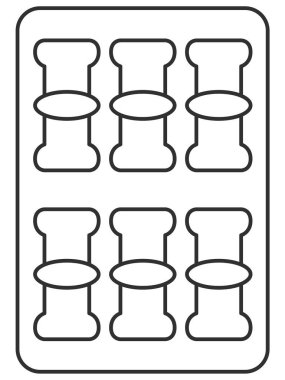 Çizgi çizimi Rokucho Mahjong fayans resimleme simgesi