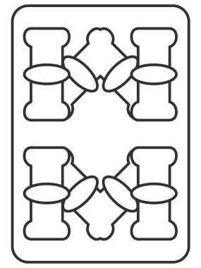 Çizgi çizimi Hachiko Mahjong fayans resimleme simgesi