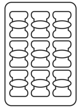 Çizgi dokuz halat mahjong fayans resim simgesi çiziyor