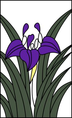 Hanafuda iris Moriwaka Satsuki süprüntü ikonu