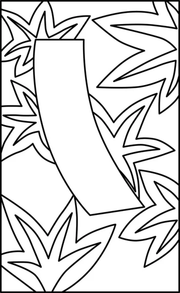 Hanafuda Kannazuki Podzim Listí Modrá Krátký Říjen Ilustrační Ikona — Stockový vektor