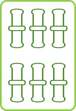 Mahjong kiremit rengi resimleme simgesi Rokucho