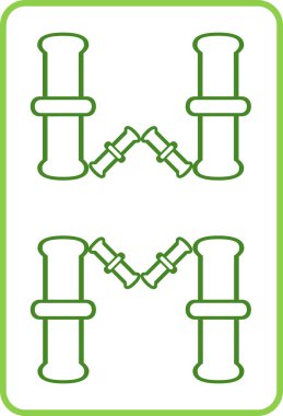 Mahjong kiremit rengi resimleme simgesi Hachiko