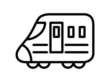 Basit Shinkansen çizgi çizimi simgesi