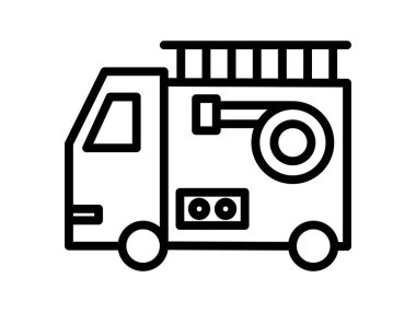 Basit ateş motoru çizimi simgesi