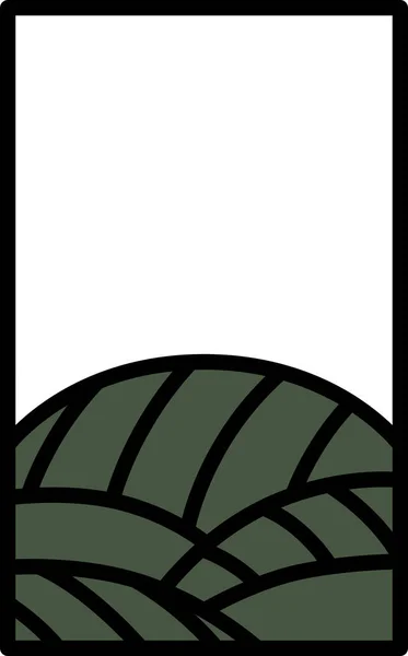 Color Mini Hanafuda Hazuki Awn August Awn Dregs — Vector de stock