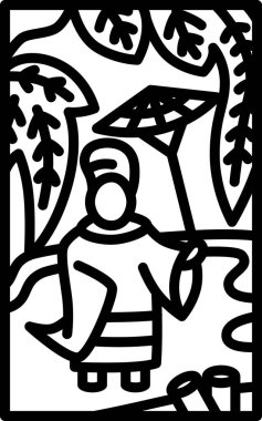 Mini Hanafuda Shimotsuki Tochi Kasım Ono no Michikaze Tochi 'den Ono no Michikaze' ye