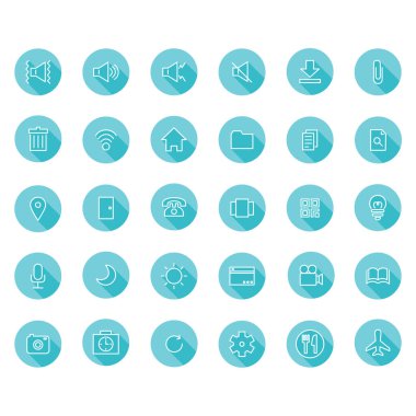 Uzun gölge çizim simgesi 1 numara