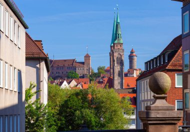 Eski Nuremberg, Franconia, Almanya 'nın tarihi kısmı..