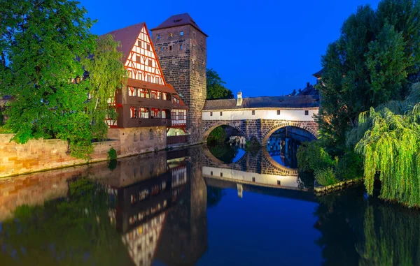 Historical part of the old town of Nuremberg, Franconia, Germany. — Stock Photo, Image