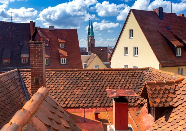 Историческая часть старого города Нюрнберг, Франкония, Германия. — стоковое фото