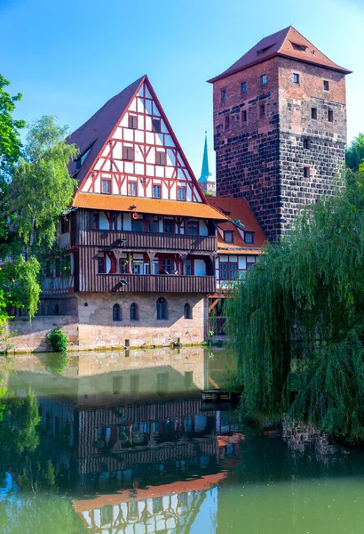 Historical part of the old town of Nuremberg, Franconia, Germany. — Stock Photo, Image