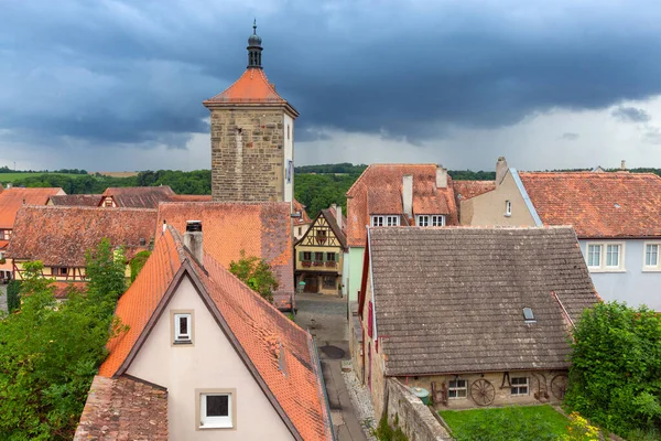 Rothenburg ob der Tauber. Gamla berömda medeltida stad. — Stockfoto