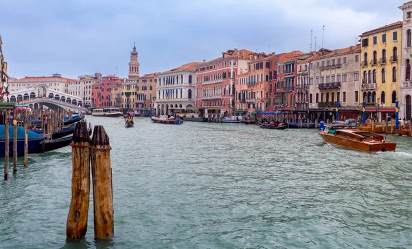 Facades Beautiful Old Medieval Houses Canal Venice Italy — Stock Photo, Image