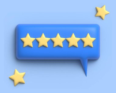 İyi kullanıcı deneyiminin beş yıldızlı görüntülemesi