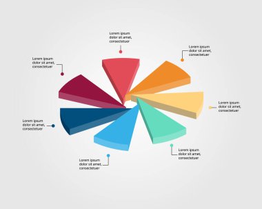 7 element için bilgi için üçgen çizelgesi şablonu