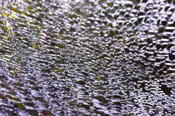 Pára Brisas Carro Foi Rachado Por Acidente Enquanto Dirigia Estrada — Fotografia de Stock