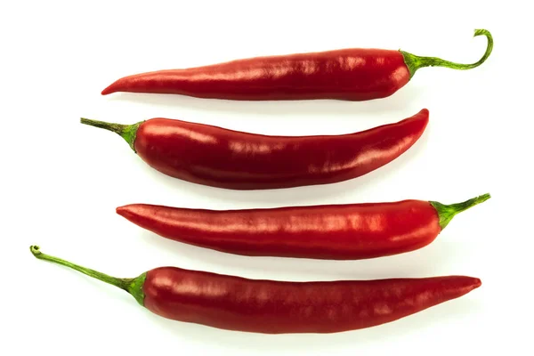 Red Hot Pepper White Background Background Space Text — Stock Photo, Image