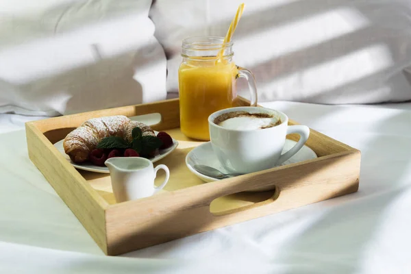 Tasse Mit Frisch Gebrühtem Kaffee Zum Frühstück Frühstück Mit Heißem — Stockfoto