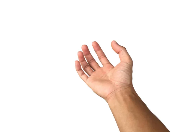 Asyalı Adamın Elleri Sağlıksız Tırnakları — Stok fotoğraf