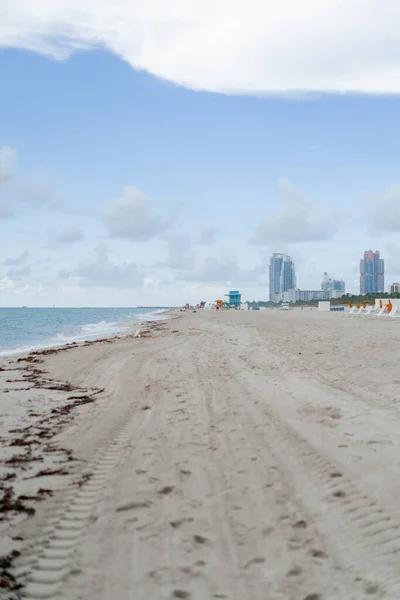 美国佛罗里达州迈阿密海滩 海岸线 — 图库照片