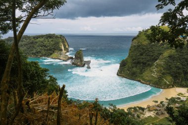 Nusa Penida, Endonezya 'daki Atuh Sahili Bakış Açısı