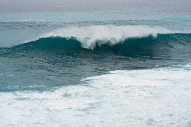 Doğal arka plan, okyanustaki dalgalar.